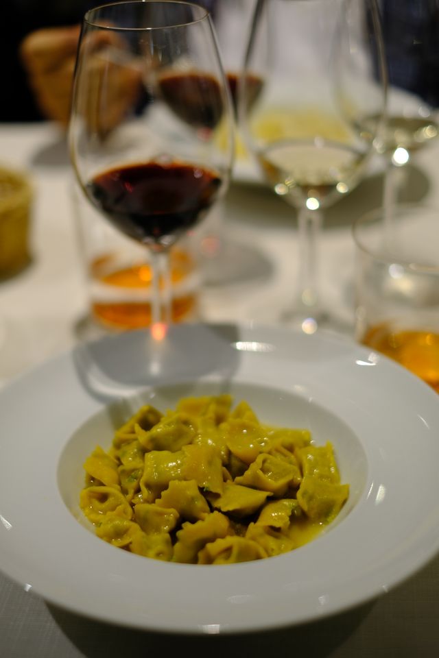 Raviolis et Barolo