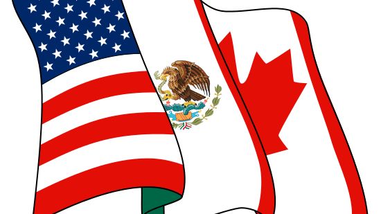 Logo de l' Aléna, entré en vigueur le 1er janvier 1994 entre les USA, le Mexique et le Canada est en pleine renégociaiton - Nicoguaro