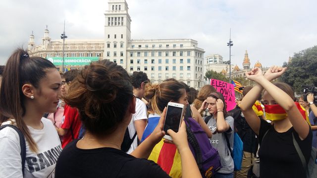 Manifestation à Barcelone