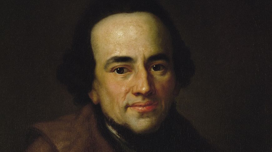 Portrait du philosophe Moses Mendelssohn (1729 - 1786), surnommé le "Luther Juif" ou "le Socrate de Berlin".