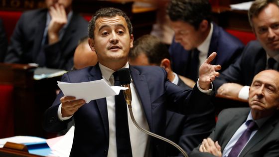 Gérald Darmanin à l'Assemblée nationale, le 17 octobre 2017. ©AFP - Patrick Kovarik
