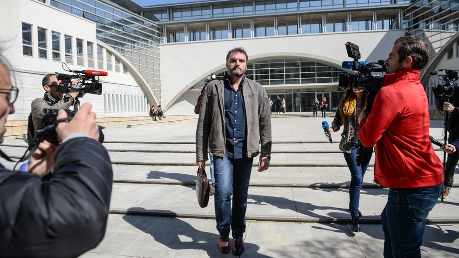 Le docteur Péchier au palais de justice de Besançon.