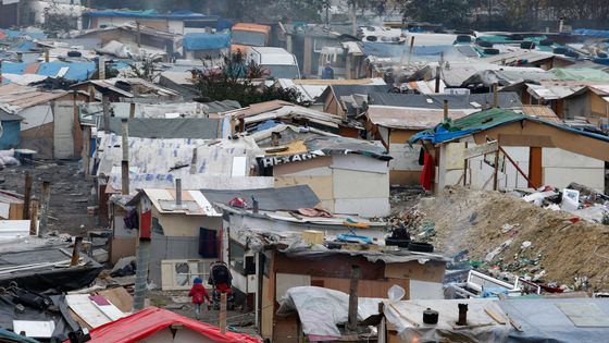 Un campement de fortune à Pierrefitte-sur-seine ©AFP - GODONG / BSIP