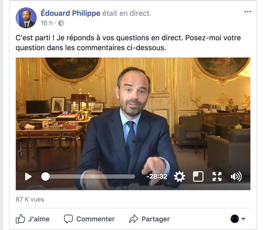 Pour la première fois ce mardi un Premier ministre a répondu aux questions des internautes en direct sur le réseau auquel quelques 30 millions de Français sont potentiellement connectés