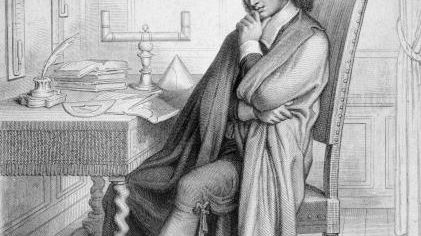 Le philosophe et mathématicien Blaise Pascal, autour de 1655, créateur de la première calculatrice et auteur de la loi physique dite de Pascal. ©Getty - Three Lions / Intermittent
