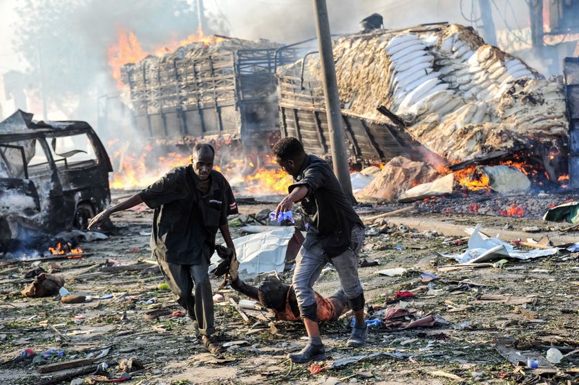Le double attentat qui s'est déroulé samedi à Mogadiscio est le plus meurtrier de l'histoire du pays.