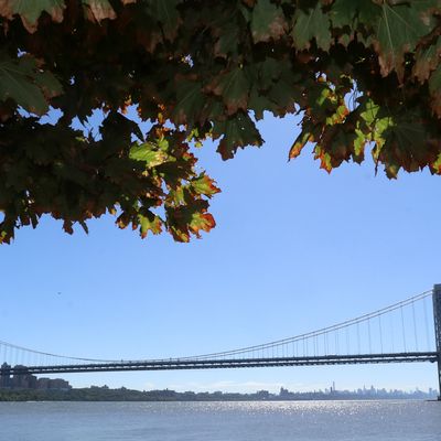 The George Washington Bridge, au dessus de l'Hudson