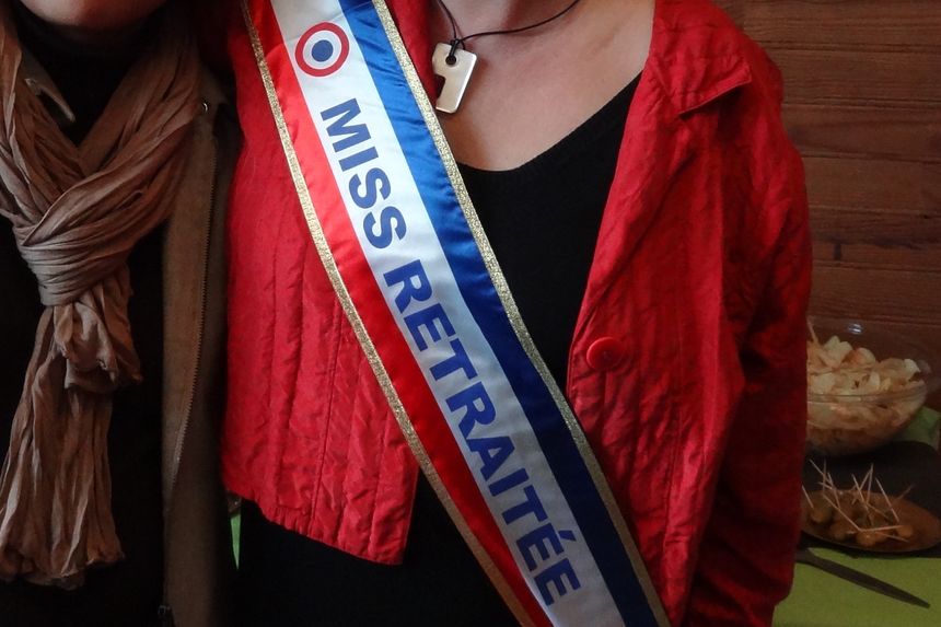 Lors du pot de départ de Josiane