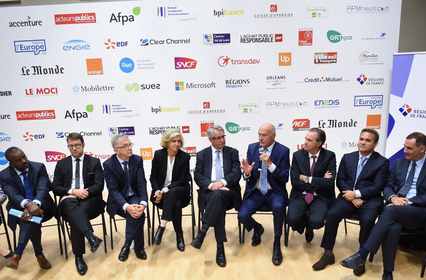 Les présidents de régions, réunis le 28 septembre 2017 à Orléans.