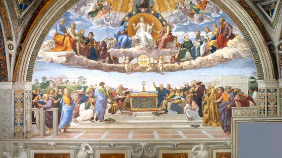 Stanza della Segnatura, one of the four Stanze di Raffaello (Raphael Rooms), Vatican Palace, Rome. Fresco, 1508/9-1520 ©Getty - VCG Wilson/Corbis