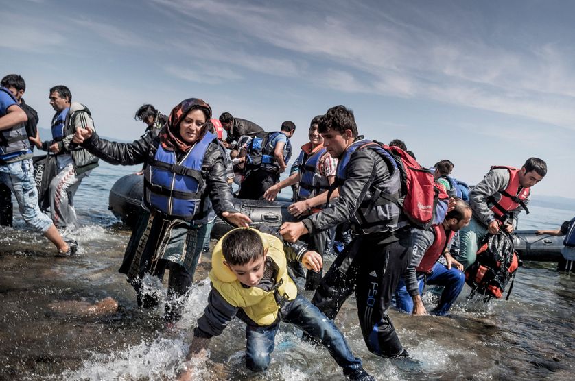 Réfugiés: l'arrivée à Lesbos, mai 2015
