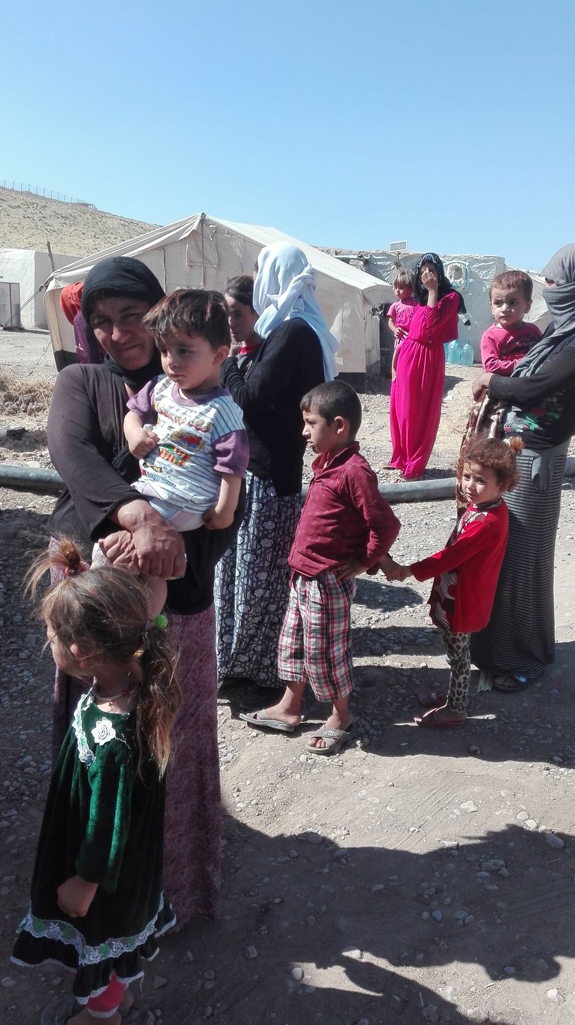 Des réfugiés yézidis dans le nord du Kurdistan irakien