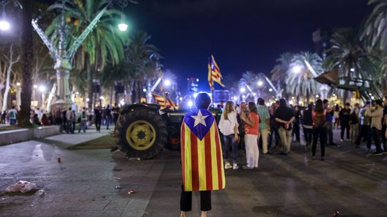 L'indépendantiste catalan est-il un super-héro ? ©AFP - Gonzalo Arroyo Moreno / ANADOLU AGENCY