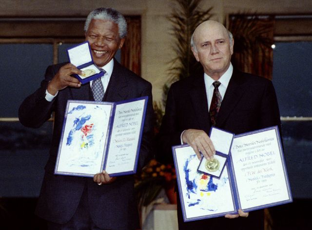 Mandela et De Klerk en 1993