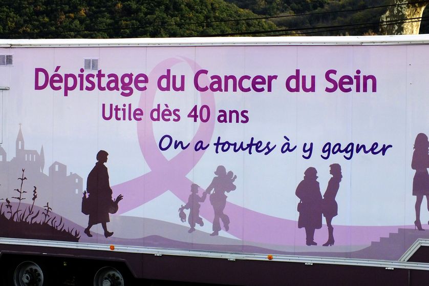 Affiche pour le dépistage du cancer du sein