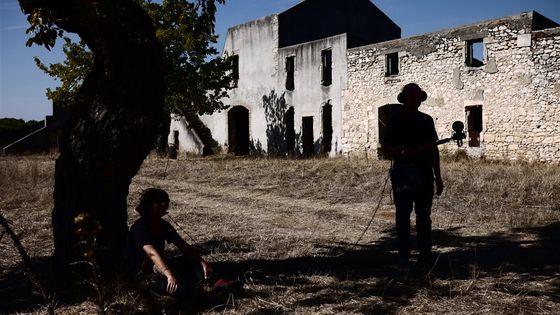 Le mas Saint Nicolas, tournage septembre 2017 - Myriam Balay / DR