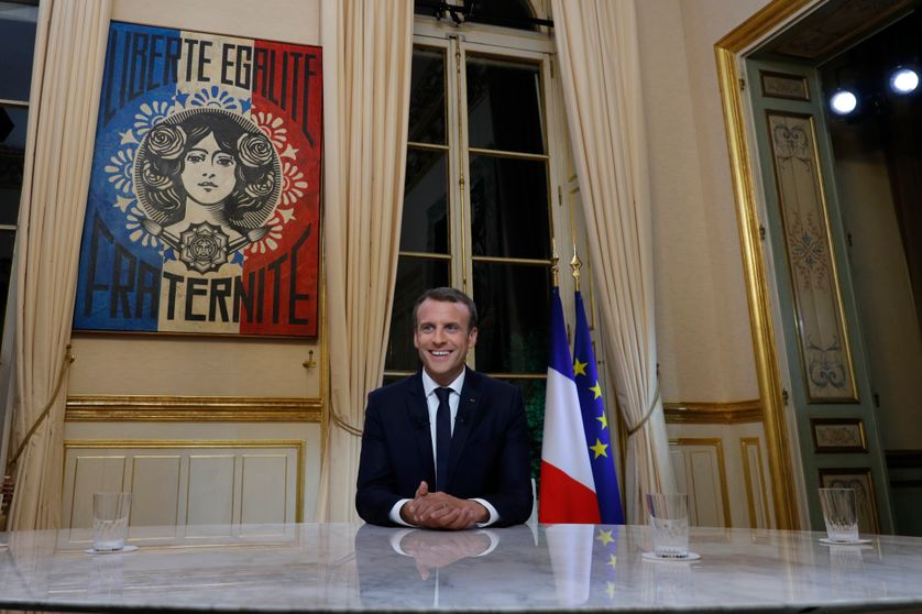 E. Macron à l'Elysée, 15/10/2017
