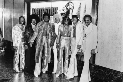 Photo du Festival Wattstax avec le groupe de funk The Bar-Kays Photo du Festival Wattstax avec le groupe de funk The Bar-Kays