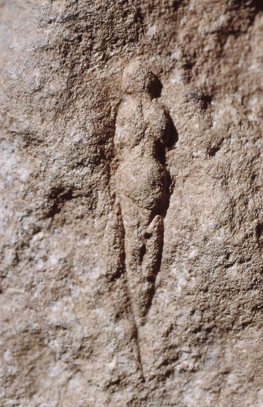 Vénus (abri Pataud, Les Eyziesde- Tayac-Sireuil, Dordogne), Paléolithique supérieur, moulage, 15 × 20 × 9 cm, Paris, Muséum national d’histoire naturelle, musée de l’Homme