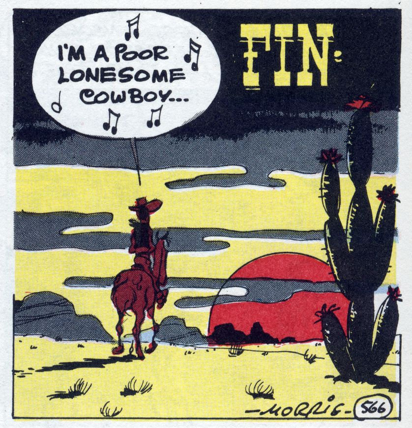 Une case de fin d’un album « I’m a poor lonesome cowboy »