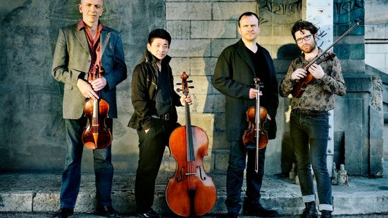 le quatuor IXI (Guillaume Roy, Atsushi Sakaï, Régis Huby et Théo Ceccaldi) - Jérôme Prébois