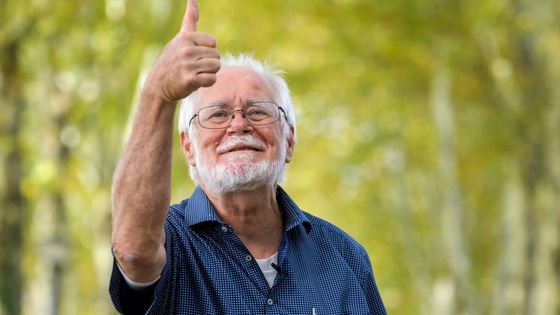 Jacques Dubochet, père de la cryo-microscopie et lauréat du Prix Nobel de Chimie 2017 ©AFP - FABRICE COFFRINI / AFP
