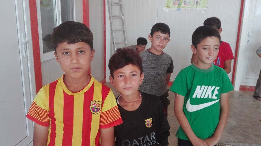Des enfants yézidis rescapés de Daech, dans le camp de Darkara au Kurdistan irakien