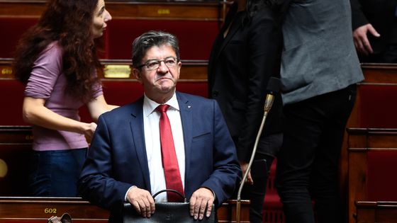 Jean-Luc Mélenchon, le 10 octobre 2017 à l'Assemblée nationale. ©AFP - Bertrand Guay