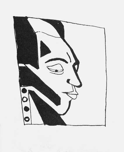 Portait de Vélimir Khlebnikov (1913)