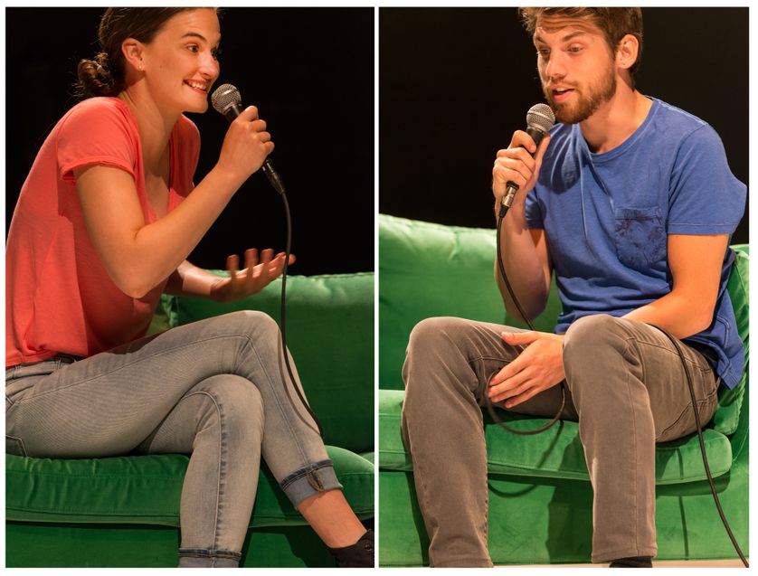 Gabrielle Côté et Alex Bergeron dans "Logique du pire" d'Etienne Lepage et Frédérick Gravel (du 04 au 14 octobre au Théâtre de la Bastille à Paris)