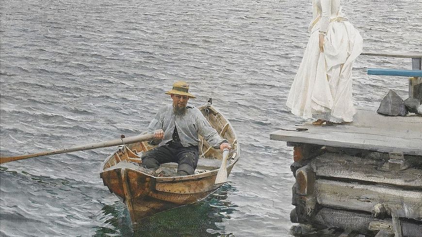 Anders Zorn, Vacances d’été, aquarelle, 1886