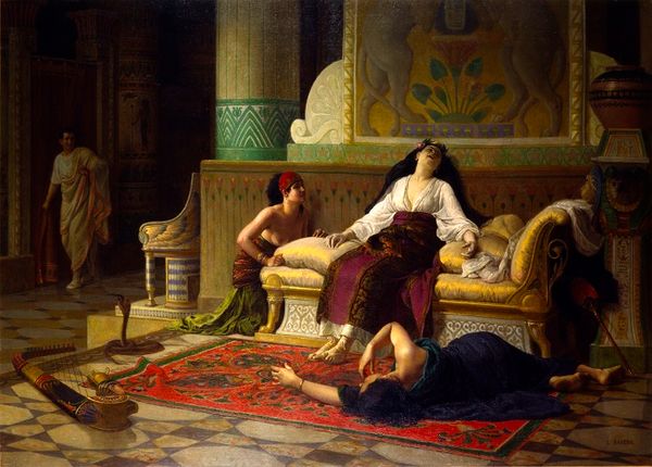 Louis-Marie Baader, (Lannion, 1828 – Morlaix, 1920), La mort de Cléopâtre, reine d’Égypte, Vers 1899, Huile sur toile, Rennes, musée des Beaux-Arts