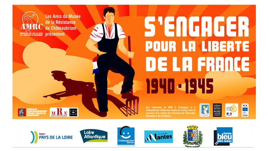 Affiche expo "S'engager pour la Liberté de la France"