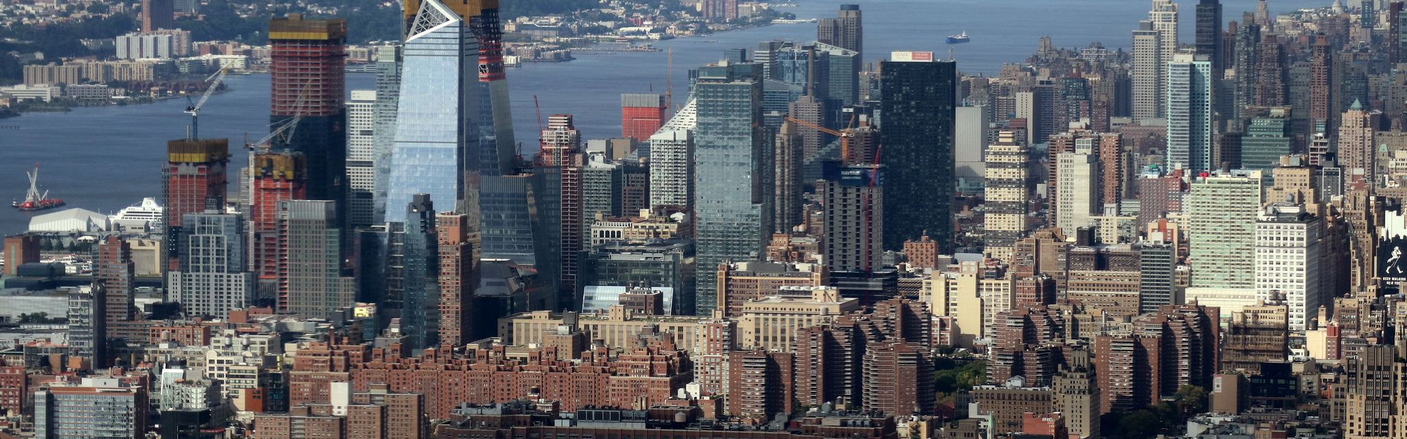 Vue de New York, et de l'Hudson, Août 2017