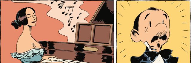Détail d'une planche de Nerval l'inconsolé de David Vandermeulen et Daniel Casanave