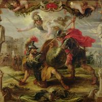 Achille défait Hector, peinture de Pierre-Paul Rubens, 1630 - 1632 - Musée des Beaux-Arts de Pau
