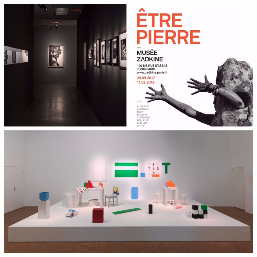 De gauche à droite : Collection Marin Karmitz ; Affiche Etre pierre ; Performance !