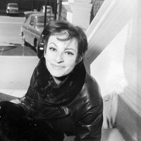 Portrait de la chanteuse Barbara, Milan, 1966