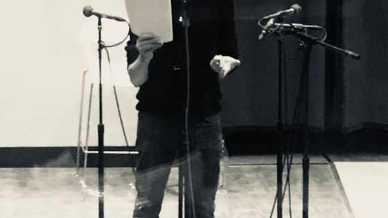 Laurent Pointrenaux, lors de l'enregistrement en Binaural de "Providence" ©Radio France - @Ludovic Lagarde