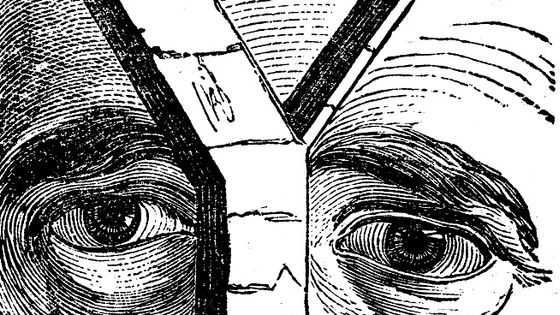 La lettre Y comme yeux : lettrine du Dictionnaire Universel, de Maurice La Chatre , édition 1853 ©AFP - Gusman, Leemage