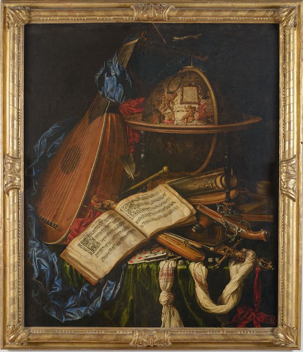 Simon Renard de Saint-‐André Nature morte aux instruments de musique, 1668 Huile sur toile, 110 x 88 cm Bourges, Hôtel Cujas – musée du Berry
