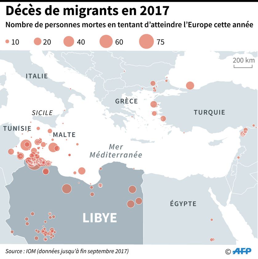 La voie centrale de la Méditerranée est l'une des plus mortelles pour les migrants qui tentent de rejoindre l'Europe