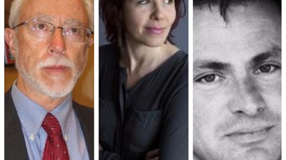 De gauche à droite : J-M Coetzee, Julia Deck, Eric Chevillard - Creative Commons, Minuit, Noir sur blanc