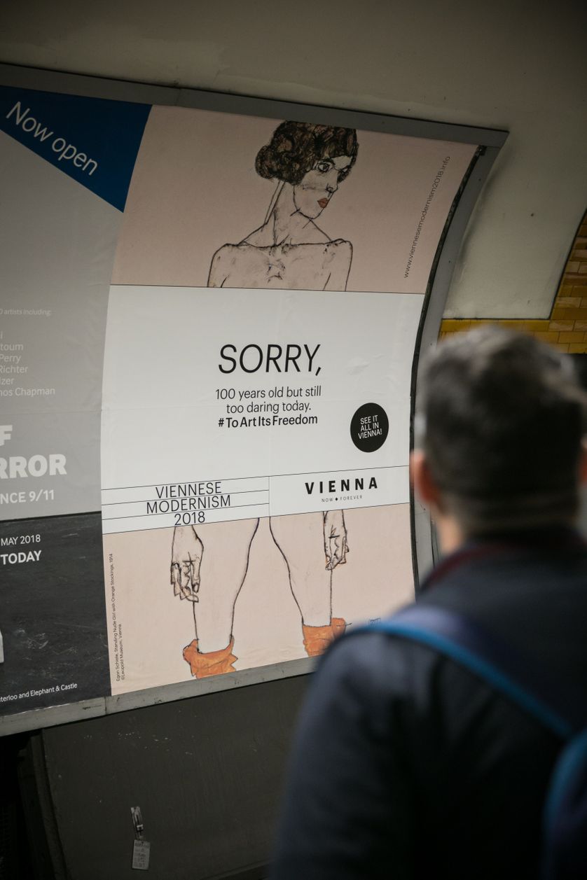 Affiche censurée d'Egon Schiele