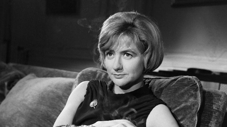 Françoise Sagan lors du tournage de "Portrait souvenir : Stendhal"