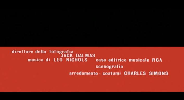 Extrait du générique d'ouverture du film 'Pour une Poignée de Dollars' (1964), dans lequel la musique est signée 'Leo Nichols' et non Ennio Morricone.