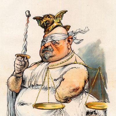 Caricature d'Ernest Valle (1845-1920) - ministre justice en 1902 - par Charles Leandre