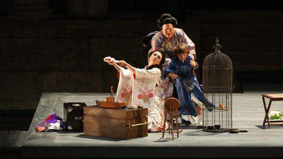 Madama BUTTERFLY de Puccini aux Chorégies d'Orange (2017) ©Maxppp - Bruno Souillard