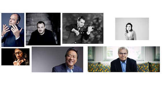 Louis Lortie, Matthias Goerne, Christian Ferras, Véronique Gens, Leonidas Kavakos, Yo-Yo Ma et Emanuel Ax