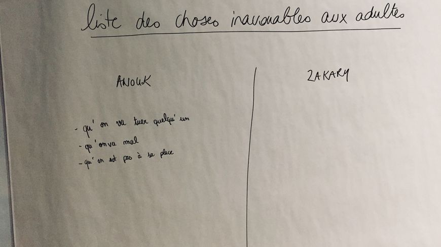Liste des choses inavouables aux adultes